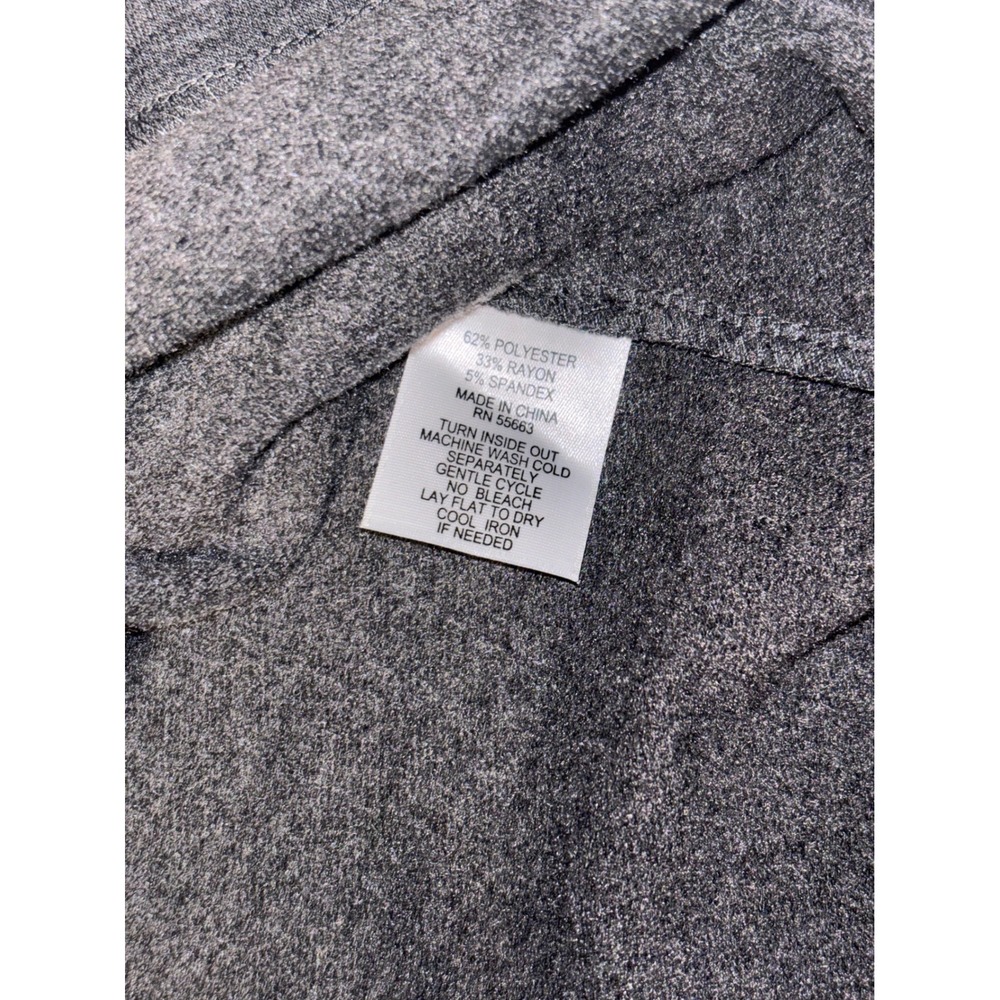 Christian Siriano New York 3X Hooded Swing Jacket Dark Heather Gray 3/4 Sleeve - Picture 6 of 7